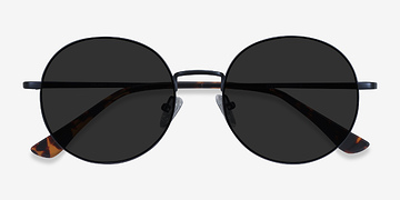 Bleu marine  Solbada -  Métal Lunettes de soleil