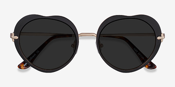 Noir Luv -  Métal Lunettes de soleil