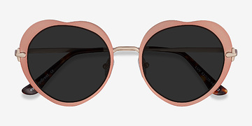 Or rose Luv -  Métal Lunettes de soleil
