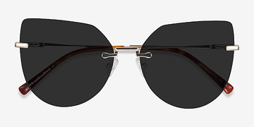 Light Gold Toyah -  Métal Lunettes de soleil