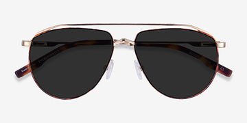 Tortoise Gold Rotor -  Métal Lunettes de soleil