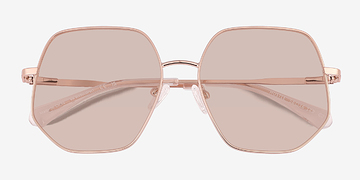 Rose Gold Hustle -  Metal Sunglasses