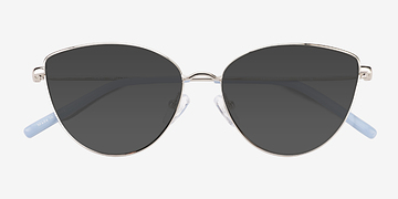 Shiny Silver Tanvi -  Metal Sunglasses