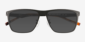 Matte Black Geoff -  Metal Sunglasses