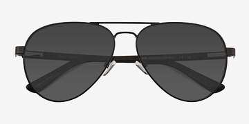 Black Tank -  Metal Sunglasses