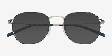 Gradient Blue Silver Dorian -  Metal Sunglasses