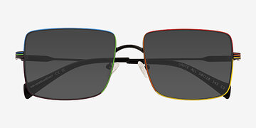 Rainbow Black Unite All -  Métal Lunettes de soleil
