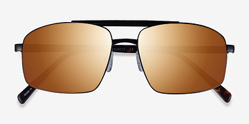 Black Tortoise Punt -  Métal Lunettes de soleil