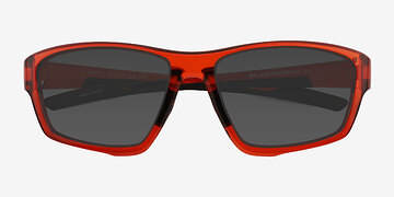 Clear Orange Optic -  Plastic Sunglasses