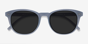 Blue Gray Hidden -  Vintage Plastique Lunettes de soleil