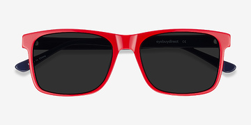Red & Navy Proud -  Acétate Lunettes de soleil