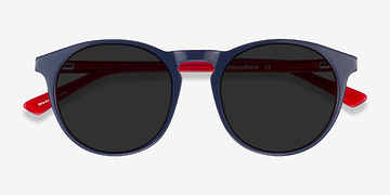 Navy & Red Monument -  Acétate Lunettes de soleil