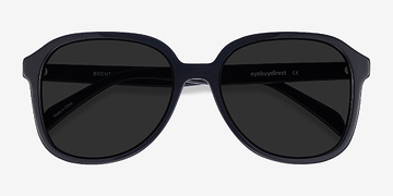 Noir Brent -  Vintage Acétate Lunettes de soleil