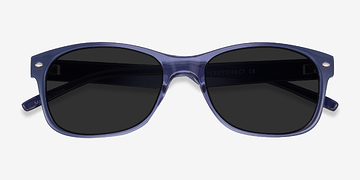 Bleu Jump -  Plastique Lunettes de soleil