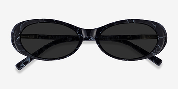Black White Perrin -  Acetate Sunglasses