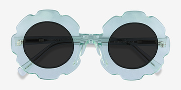 Clear Green Curious -  Acétate Lunettes de soleil