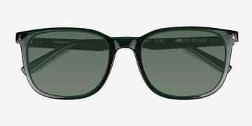 Crystal Green Airglow -  Plastic Sunglasses