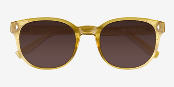 Crsytal Yellow Seabright -  Plastic Sunglasses