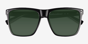 Solid Black Leisure -  Plastique Lunettes de soleil