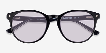 Black Purple Check Stucco -  Acetate Sunglasses