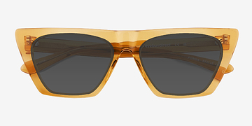 Translucent Light Brown Ponga -  Eco Friendly Sunglasses