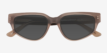 Crystal Matte Gray Enoch -  Acetate Sunglasses