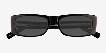Black Clear Ernest -  Acetate Sunglasses