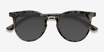 Gray Floral Lulu -  Plastique Lunettes de soleil