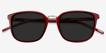 Red Yuma -  Acetate, Metal Sunglasses