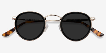 Noir Rollin -  Vintage Acetate, Metal Lunettes de soleil