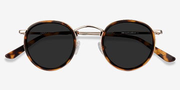 Tortoise Critic -  Vintage Metal Sunglasses