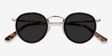 Noir Critic -  Vintage Acetate, Metal Lunettes de soleil