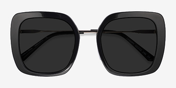 Noir Canopy -  Acetate, Metal Lunettes de soleil