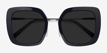 Bleu Canopy -  Acetate, Metal Lunettes de soleil