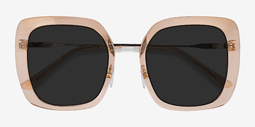 Clear Yellow Canopy -  Acetate, Metal Lunettes de soleil