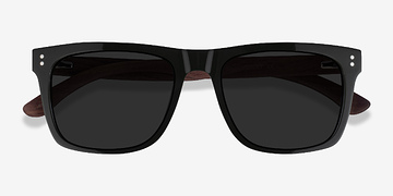 Dark Green & Wood Grow -  Bois mixte Lunettes de soleil