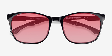 Solid Black Tenacity -  Plastique Lunettes de soleil