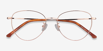 Rose Gold Gaze -  Lightweight Titanium Eyeglasses
