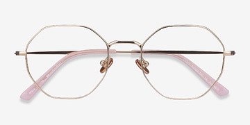 Gold Cecily -  Lightweight Titanium Eyeglasses