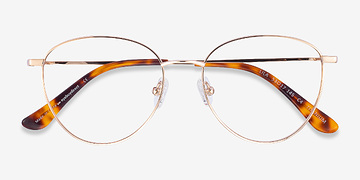 Gold Lila -  Vintage Titanium Eyeglasses