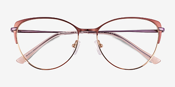 Shiny Light Brown Atlas -  Titanium Lunettes de vue