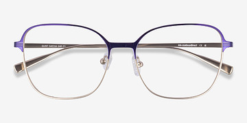 Purple Gold Glint -  Titanium Eyeglasses