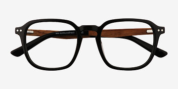 Noir Larch -  Bois mixte Lunettes de vue