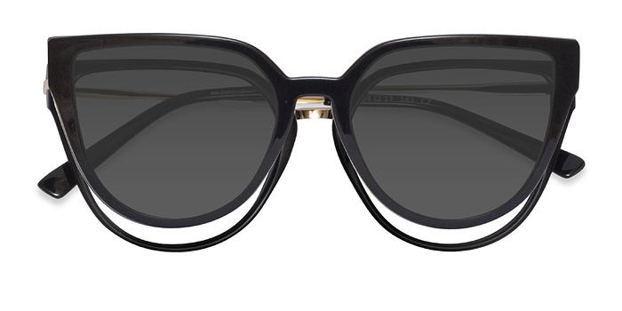 Noir Vive Clip-On -  Plastic, Metal Lunettes de vue