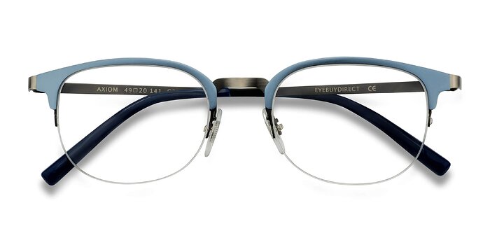 Bleu pâle Axiom -  Légèreté Métal Lunettes de vue