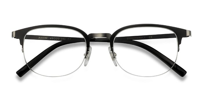 Noir Axiom -  Légèreté Métal Lunettes de vue
