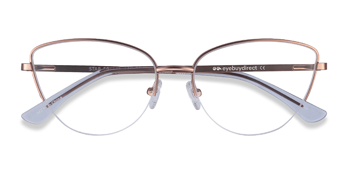 Or rose Star -  Vintage Métal Lunettes de vue