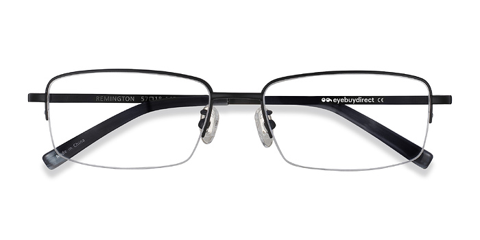 Noir Remington -  Légèreté Titanium Lunettes de vue