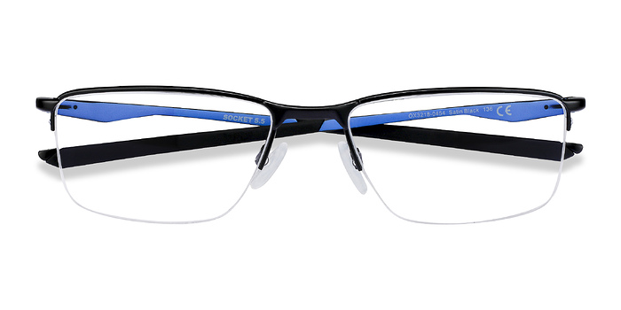Satin Black & Blue Oakley Socket 5.5 -  Métal Lunettes de vue