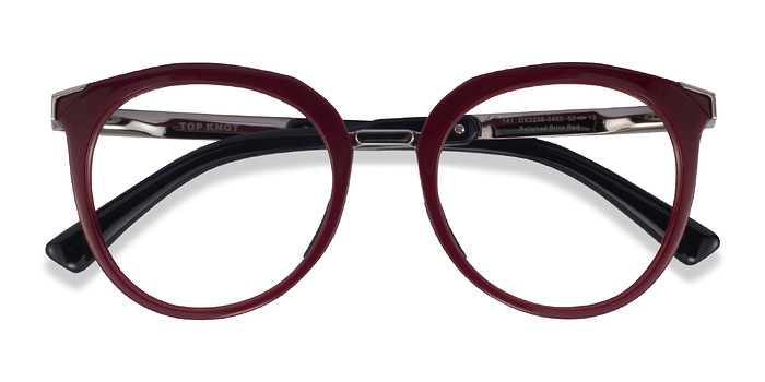 Red & Silver Oakley Top Knot -  Métal Lunettes de vue